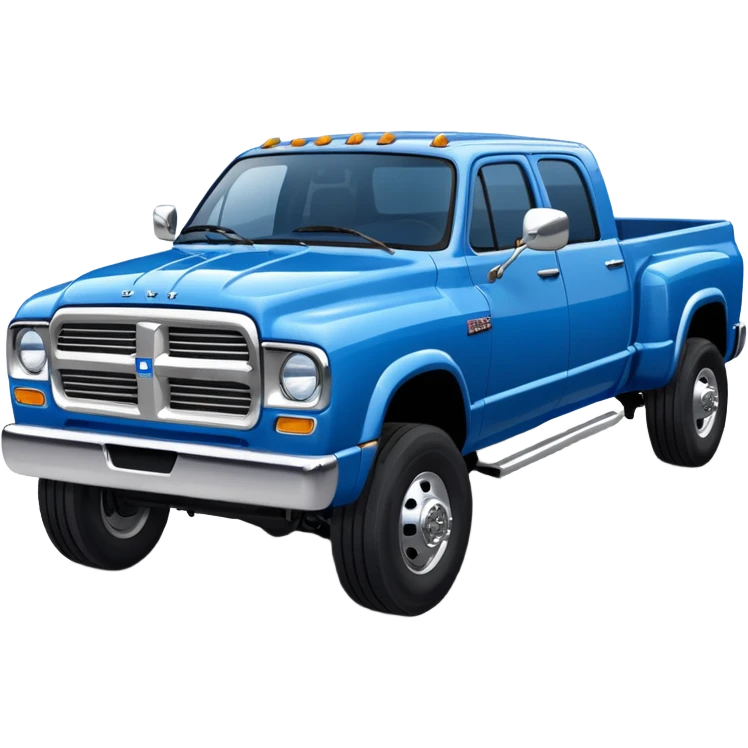 2nd gen dodge truck dually blue emoji
