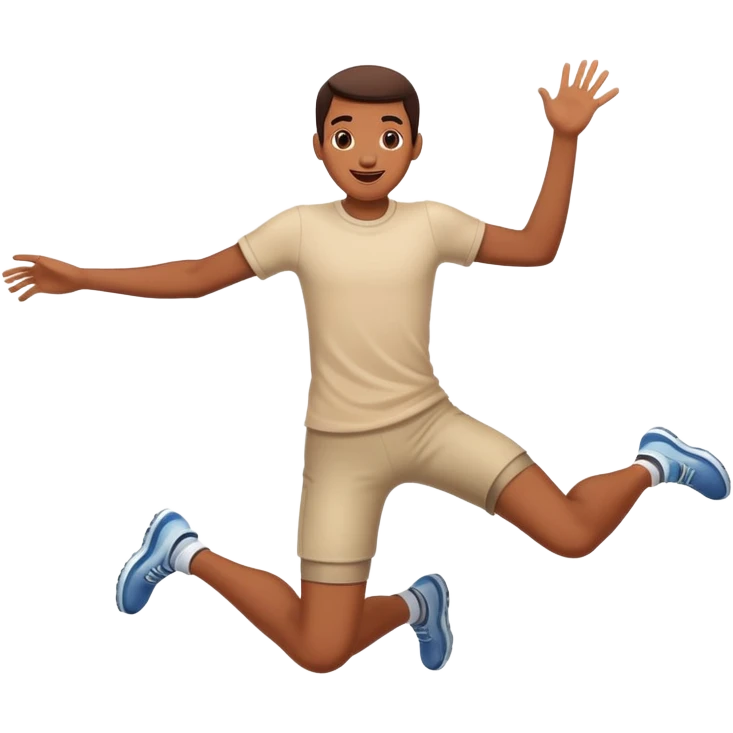 Человек прыгает emoji