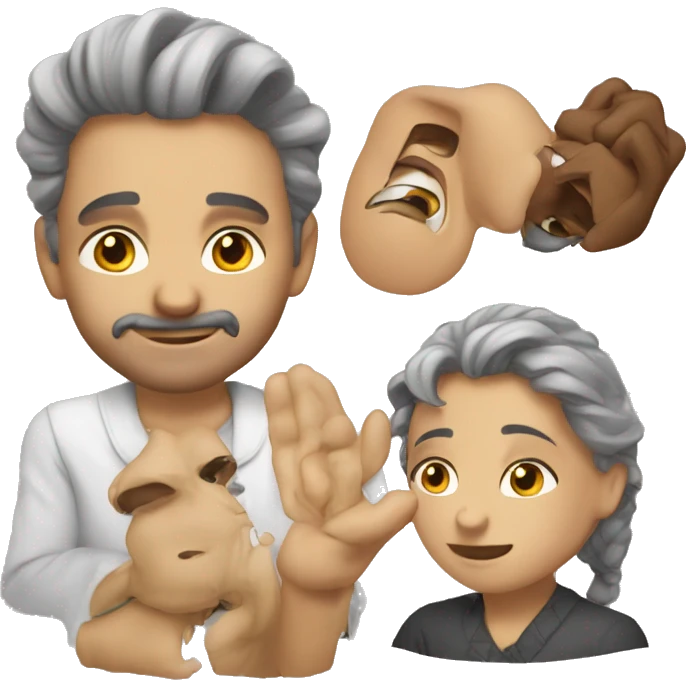 میمون با کاکتوس emoji