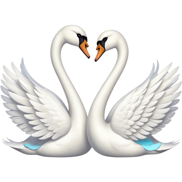  2 swan  emoji