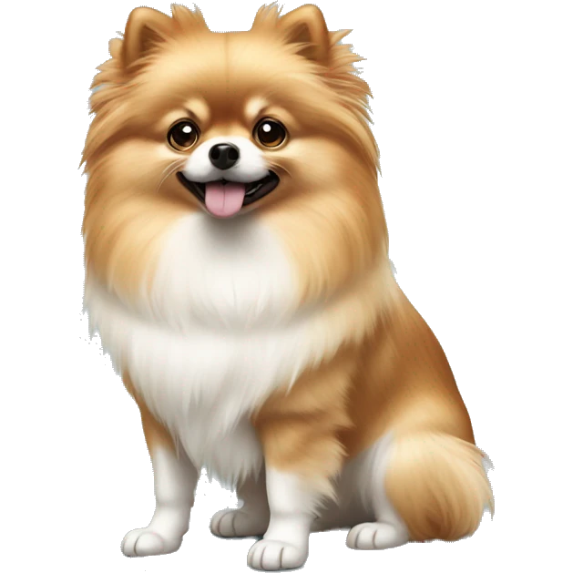 Spotty Pomeranian  emoji