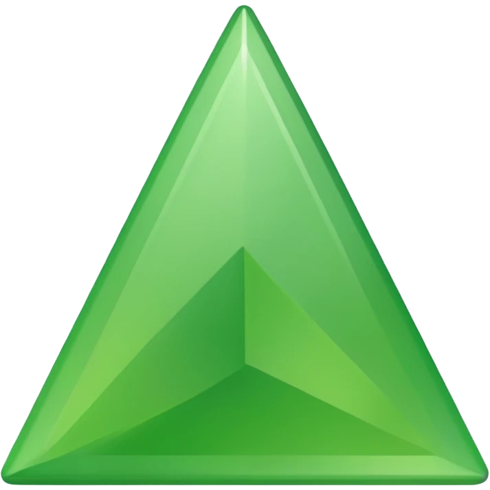 small green up triangle emoji
