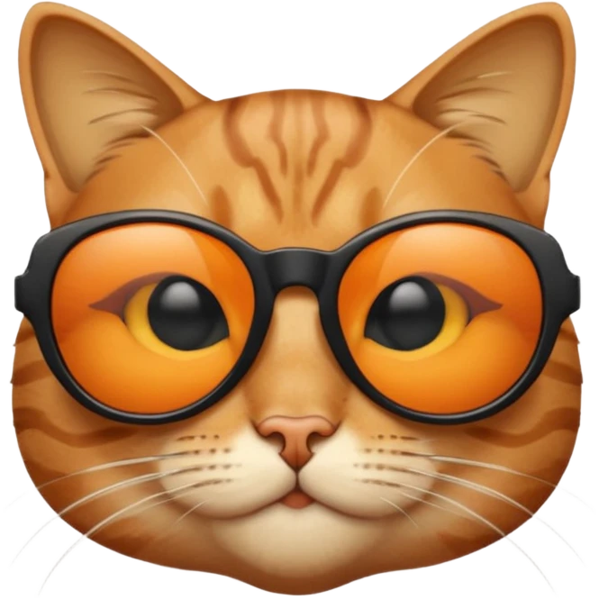 Cat wearing sunglasses emoji