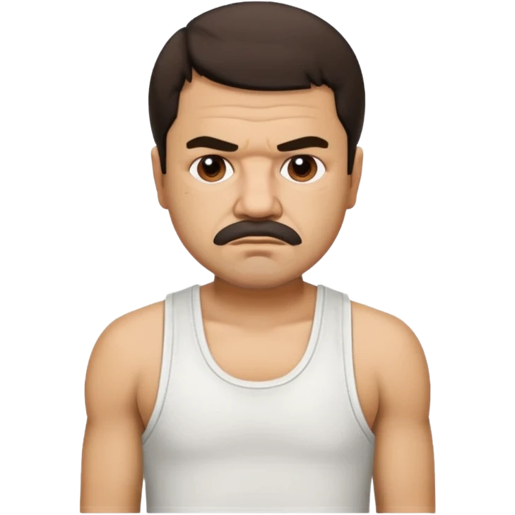 El Chapo in a tank top emoji