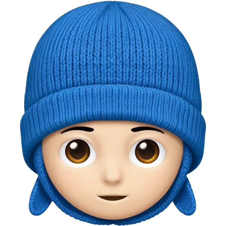Blue beanie emoji
