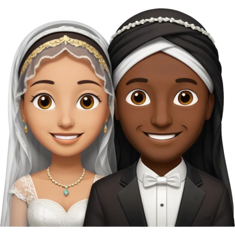 Arab man marrying an Arab woman  emoji