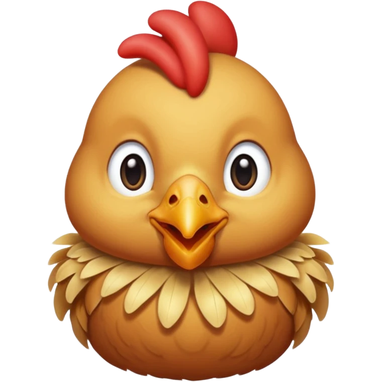 Ein Huhn das down Syndrom hat emoji
