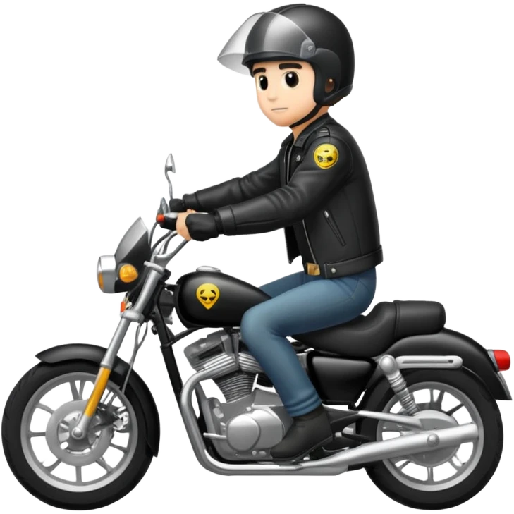 Man riding motorcycle emoji