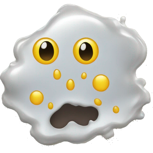 Clear goo splatter emoji