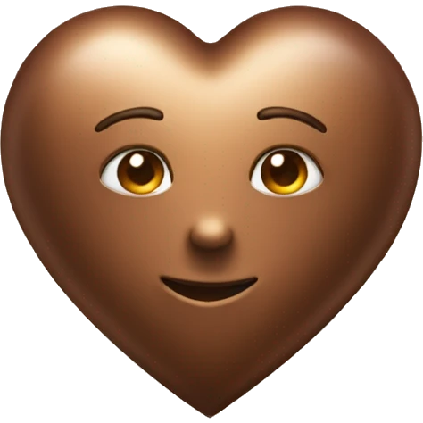 Bronze heart  emoji