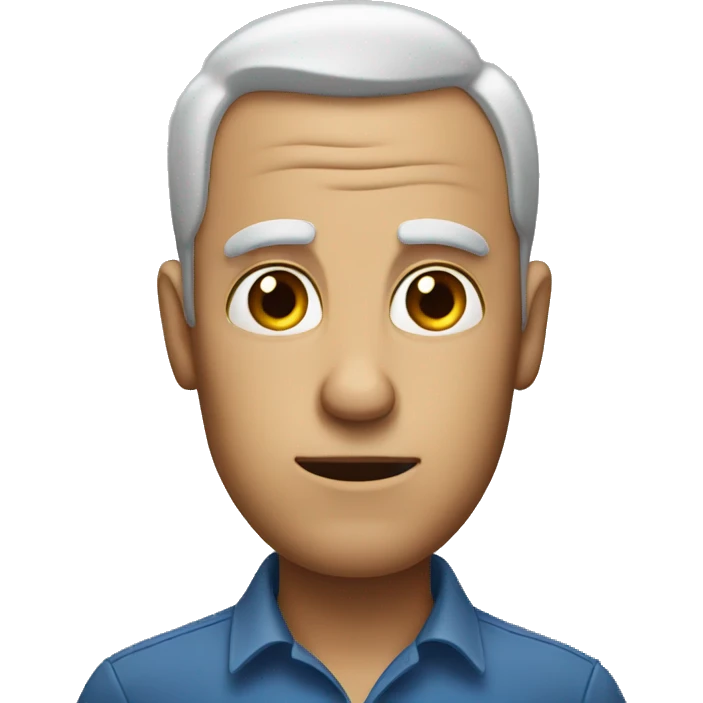 A man with rolling eyes emoji