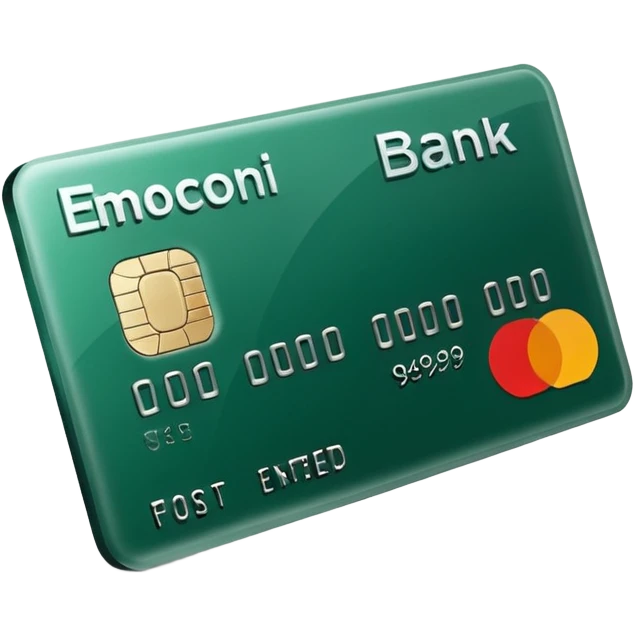 нарисуй тёмно зелёную банковскую карту emoji