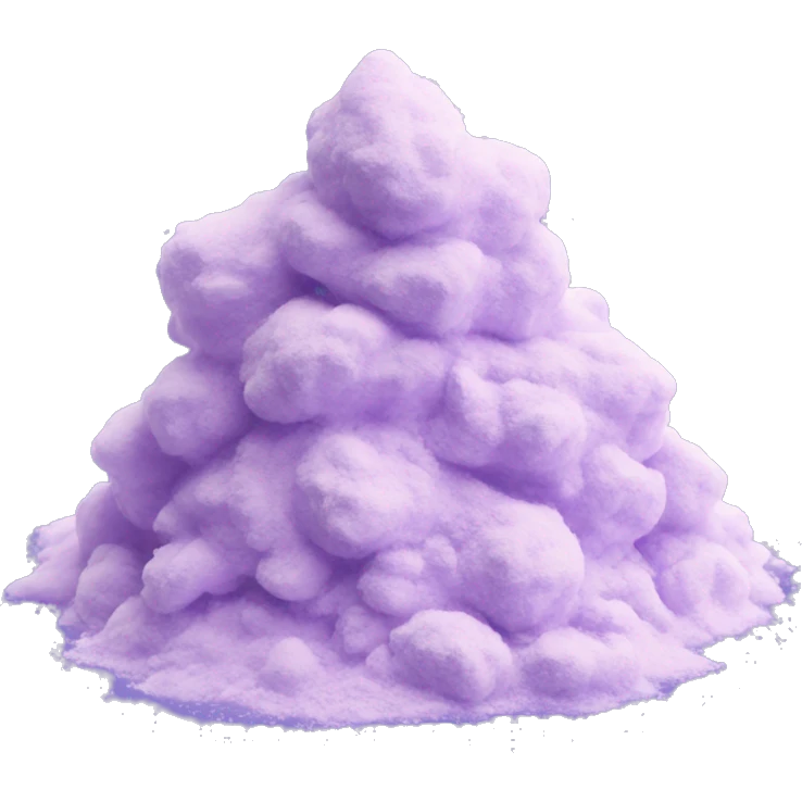 pastel purple pile of powder emoji