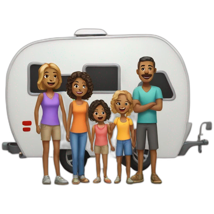 camper family emoji