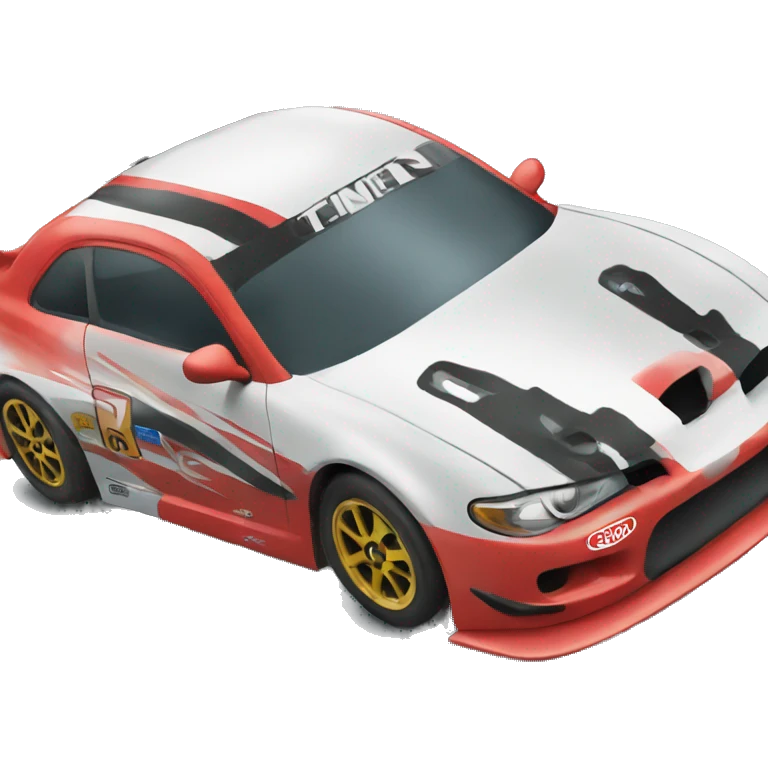 Race car drifting  emoji