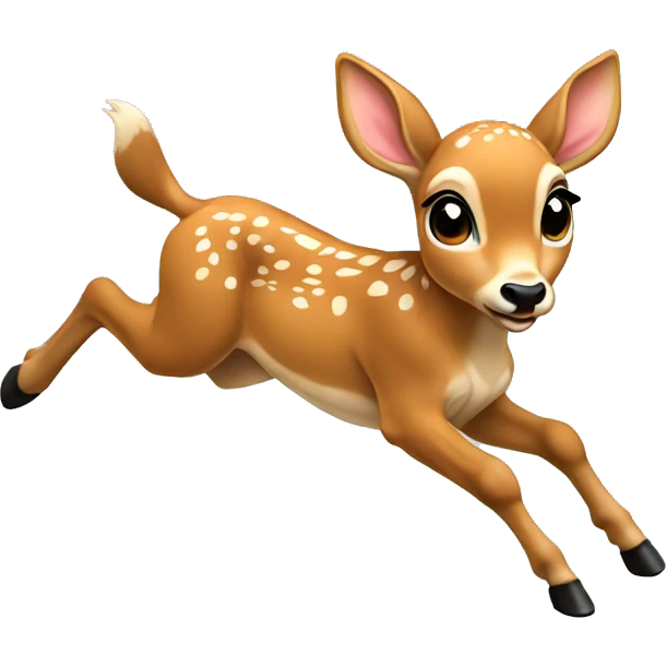 Fawn jumping  emoji