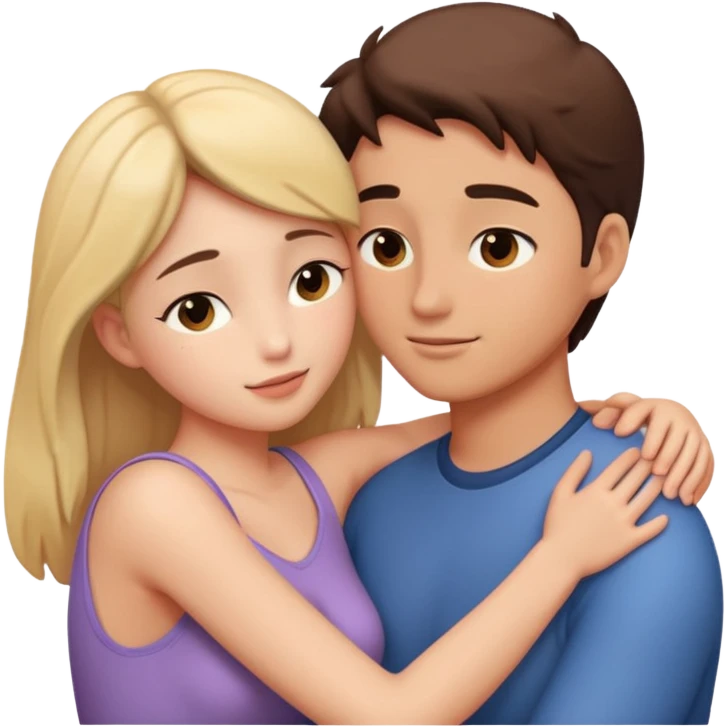 intimate moment between lovers emoji
