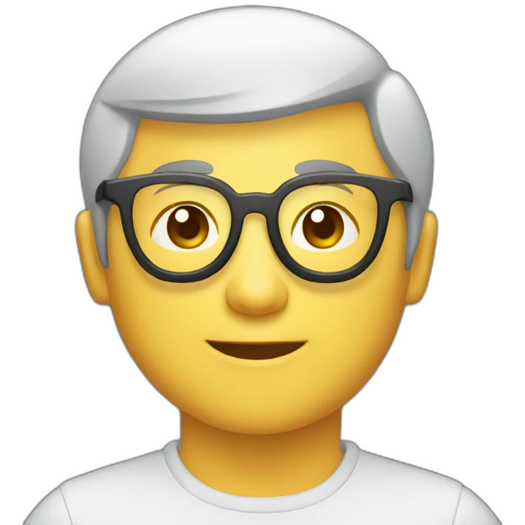 chinese round glasses developer emoji