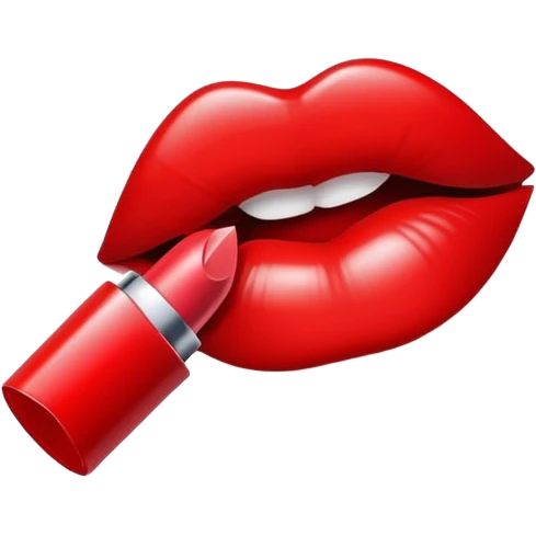 Lipstick kiss mark emoji