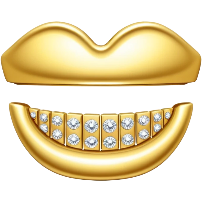 Gold diamond grill emoji