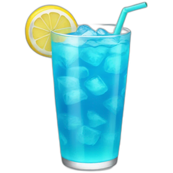 blue lemonade emoji