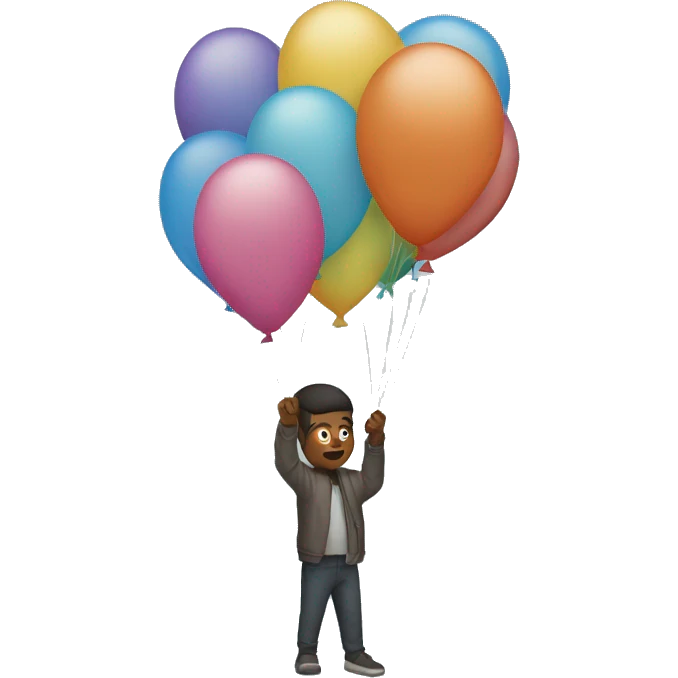 Person letting go ballon’s emoji