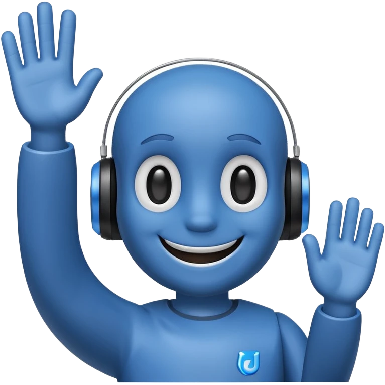 discord bot waving emoji