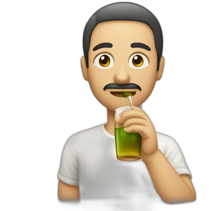 Person drinking rakija  emoji
