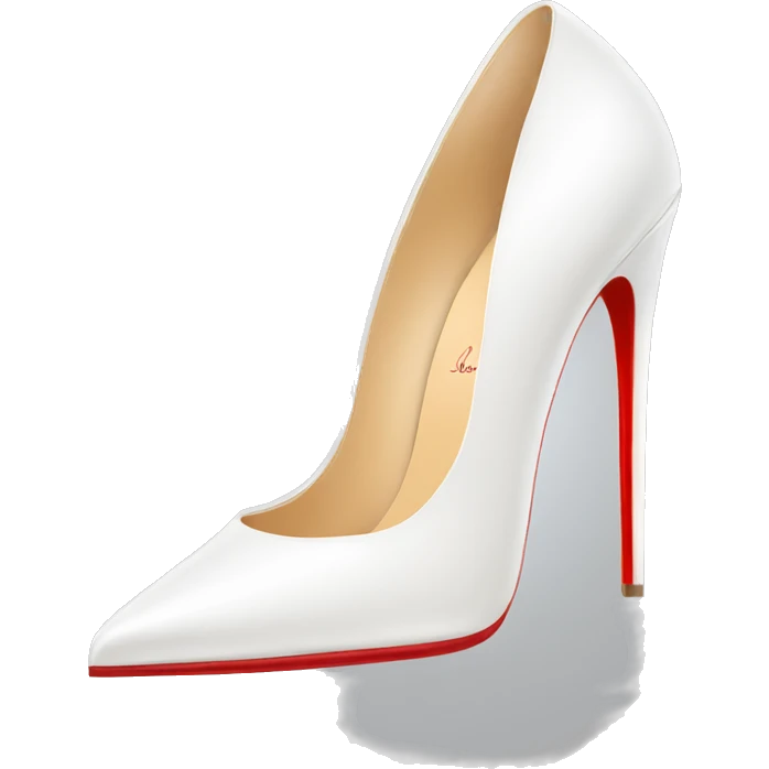 white Louboutin heels emoji