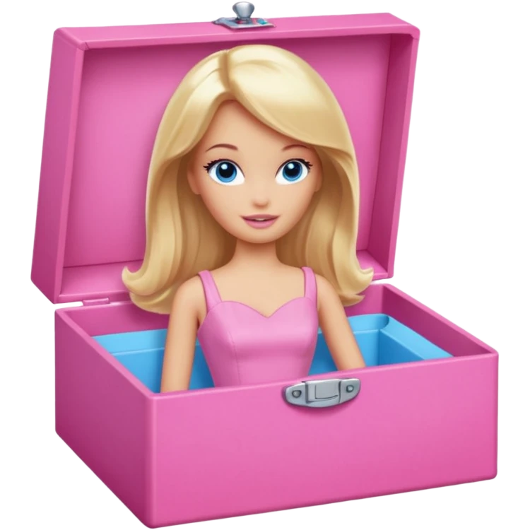 Barbie in a pink box emoji