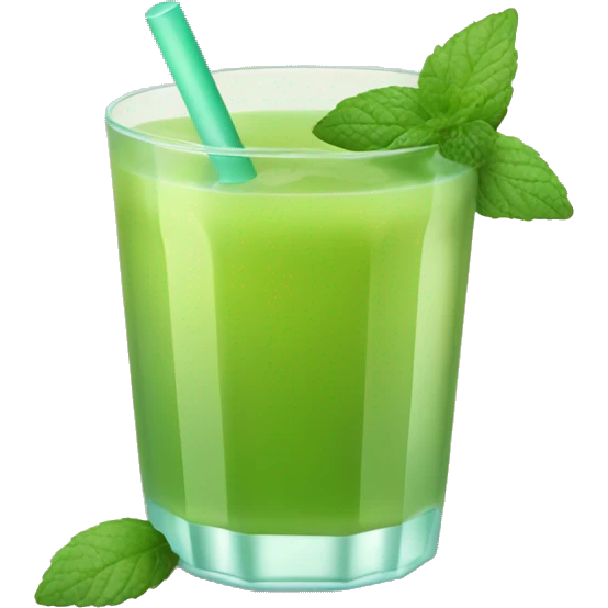 Maracuja juice with mint emoji