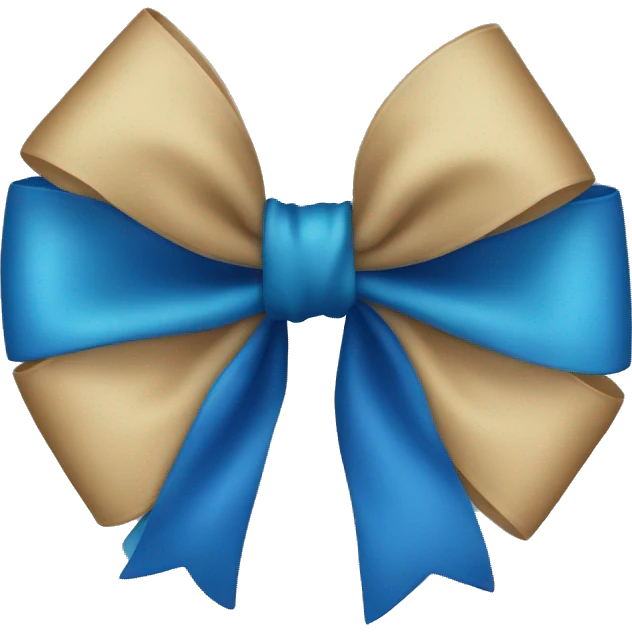 blue bow emoji