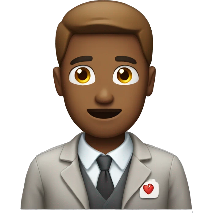 man with chest pain emoji