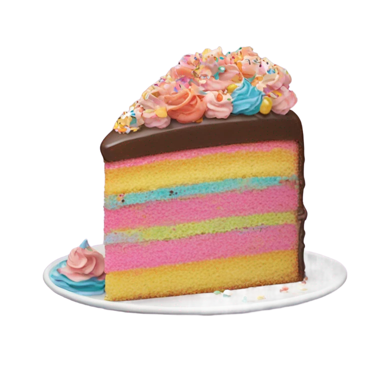 Yummy cake slice emoji