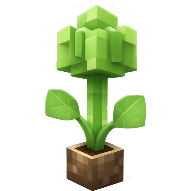 minecraft style sprout emoji