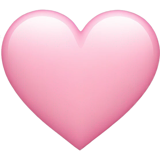 Light pink heart emoji