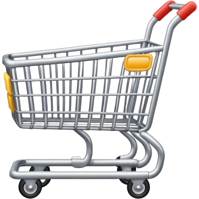 shopping cart silver emoji