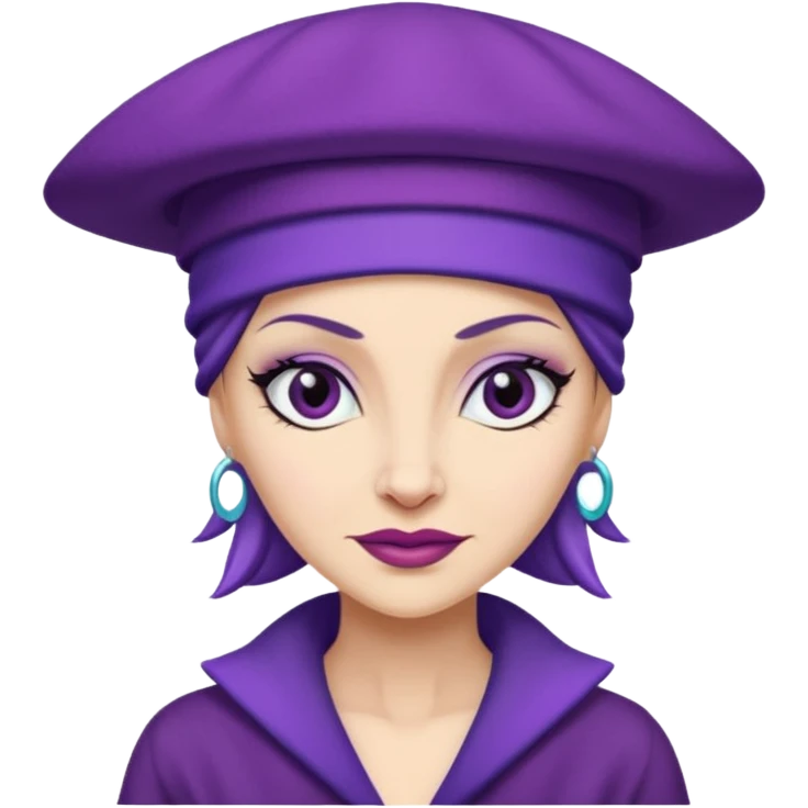 YZMA with her hat emoji