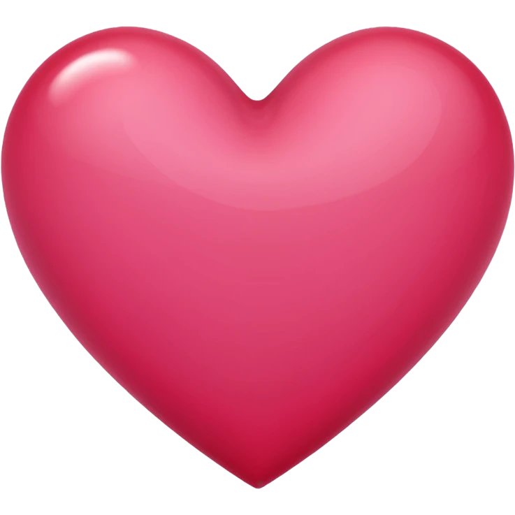 Bright rose colored heart emoji