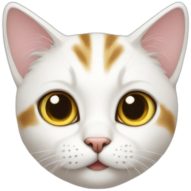 cat+cute+white emoji
