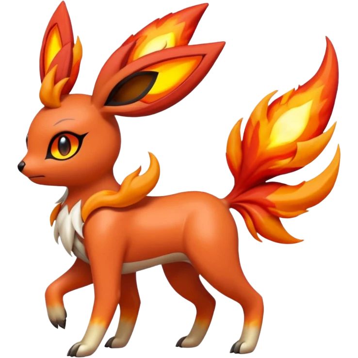 Meloetta-Flareon-Genesect-Pokémon-Fakémon-fusion-hybrid-creature emoji