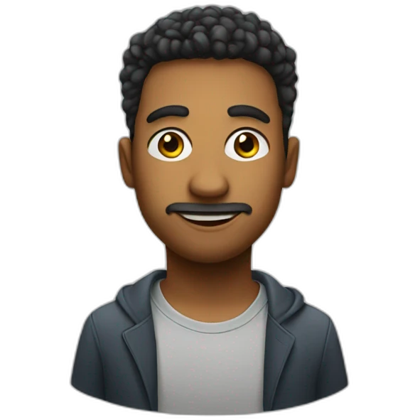 Face similar to @ray.pianist on Instagram  emoji
