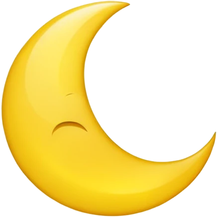 crescent moon emoji