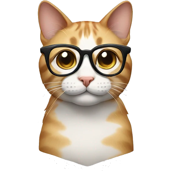 Cat with glasses emoji