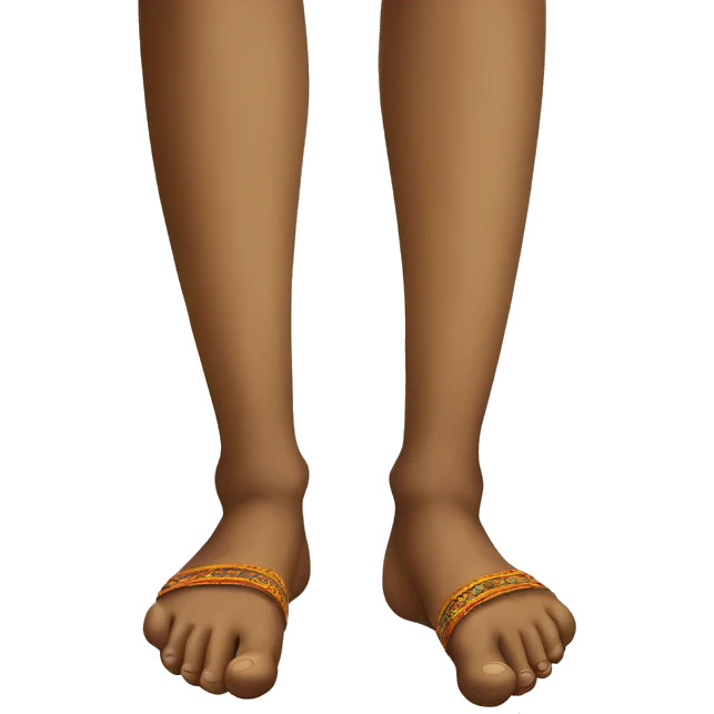 feet stand on the sadhu's board emoji