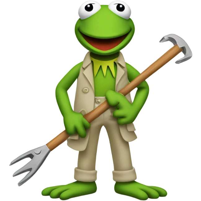 Kermit the frog taking things into his own hands emoji