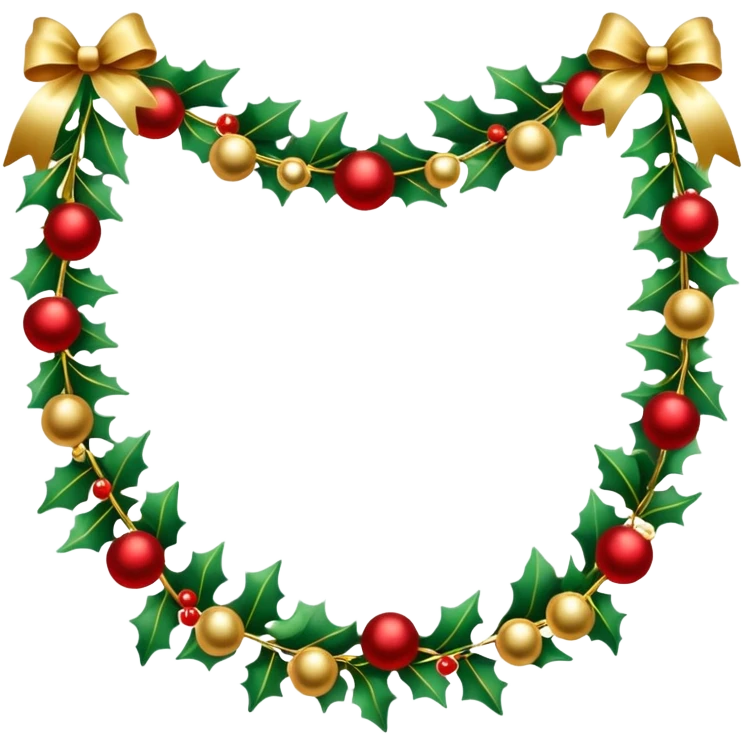 decorative holiday garland emoji