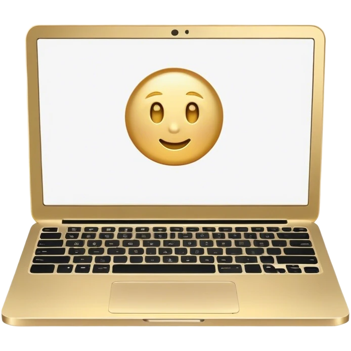 soft gold laptop emoji