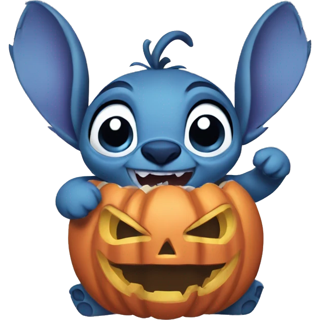 stitch halloween 🎃 emoji