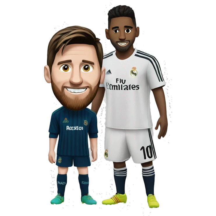 Create Messi with a Real Madrid emoji